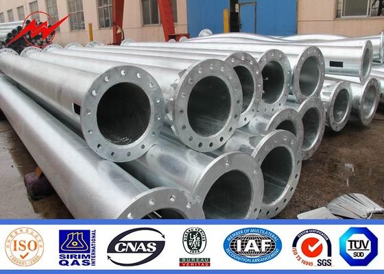 Type B 5mm Thickness 45ft Height Steel Utility Poles Gr50 Material Bitumen Surface Treatment