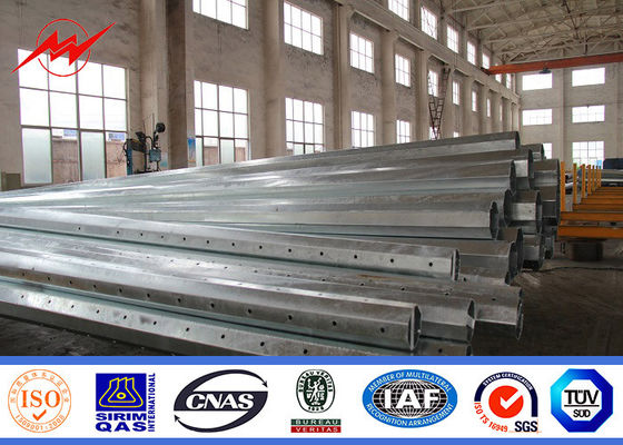 35ft Commercial Street Lamp Pole Professional Galvanized Steel Pole