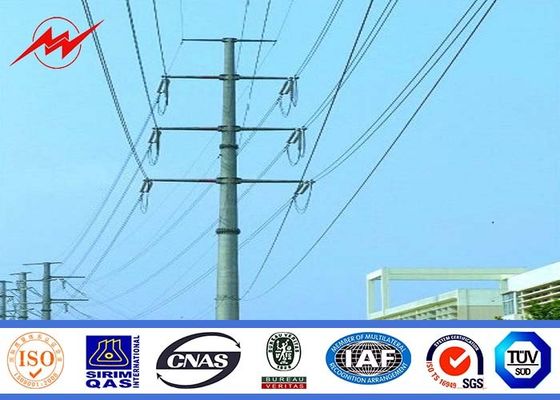 133kv 10m Transmission Line Electrical Power Pole For Steel Pole Tower