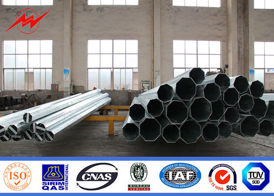 12m 500Dan Steel Utility Pole For 110kv Electrical Transmission Line