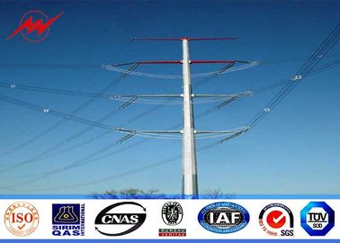 Gotowy galwanizowany słup o długości 60 stóp, długości 70 stóp i 90 stóp, ze stali do dystrybucji energii elektrycznej