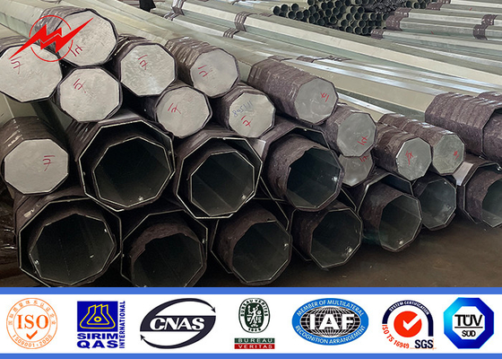 60 stóp elektryczny słup z wysokiej wytrzymałości materiału Q235 i Q345 do oświetlenia ulicznego