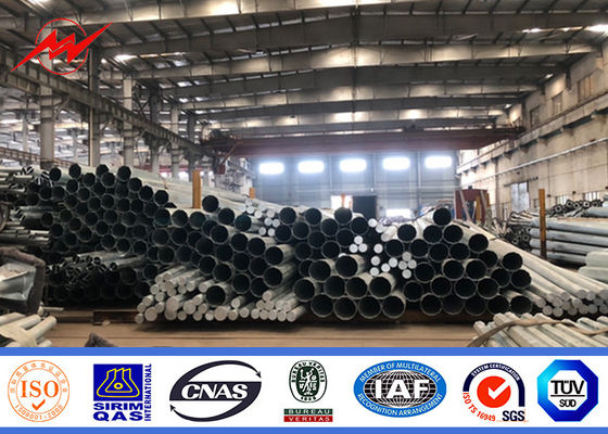 Gorąco pogalwanizowany ośmiokątny słup zasilania elektrycznego o dostosowalnej wysokości i kształcie