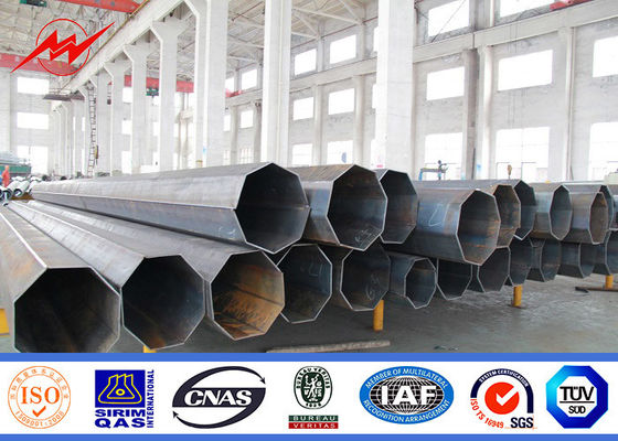 132kv Round Tapered Steel Tubular Pole For African Electrical Transmission