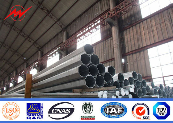 Octagonal Galvanized Steel Pole For Electrical Power Line Project