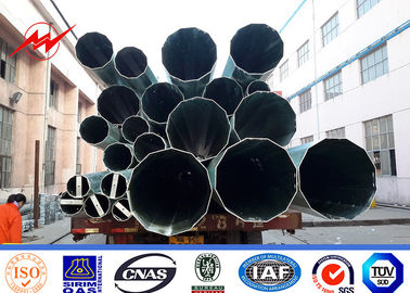 25m Gr65 Materiał Stalowe słupy transmisyjne, stalowy słup energetyczny spawany kratowo