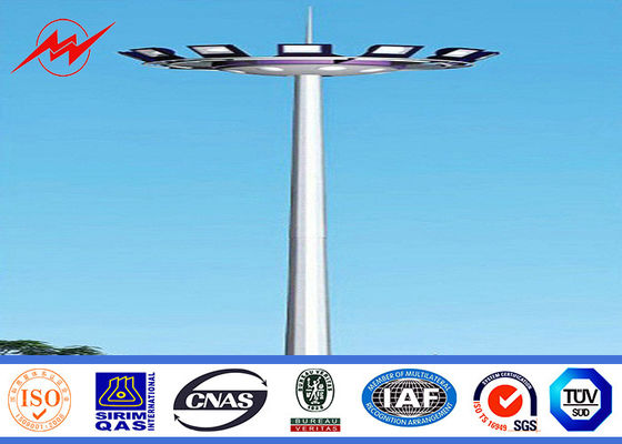 45M 80 nos Oświetlenie LED Oświetlony słupem oświetleniowym wysokiej maszt z okrągłym przewóz latarnia