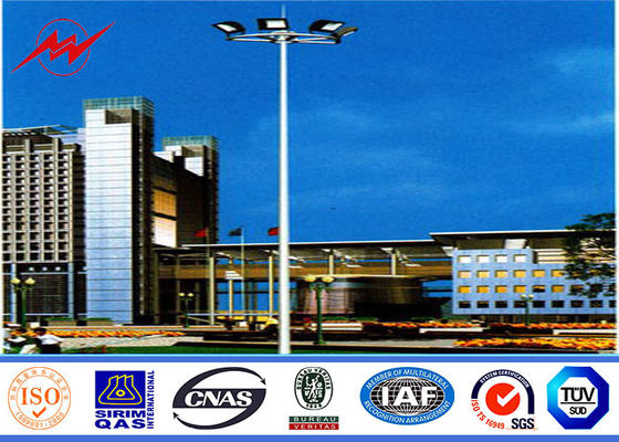 45M 80 nos Oświetlenie LED Oświetlony słupem oświetleniowym wysokiej maszt z okrągłym przewóz latarnia