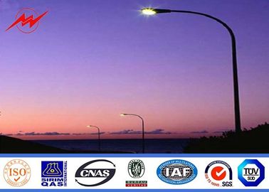 Street Light 3mm ocynkowany słup stalowy z pojedynczym wspornikiem