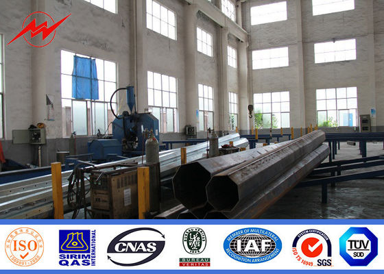 Tapered Electrical Steel Power Transmission Poles With Cross Arms