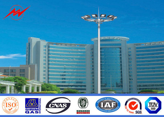 30M Polygonal Monopole MPH Wysoki maszt Oświetlenie słup do stadionu piłkarskiego z 60 światłami
