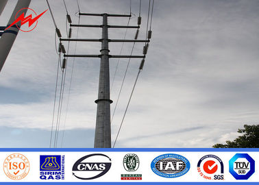 Słupy przenoszące moc 220kv Ocynkowane rury stalowe ze stali ocynkowanej
