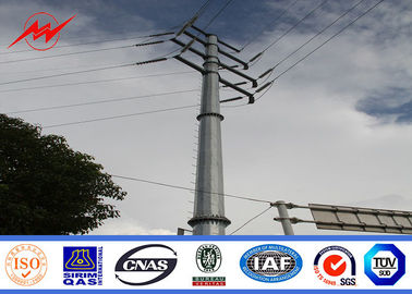 Słupy przenoszące moc 220kv Ocynkowane rury stalowe ze stali ocynkowanej