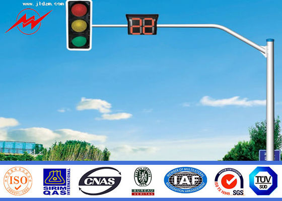 Stalowy słup oświetleniowy IP65 6m, ocynkowany słup oświetleniowy