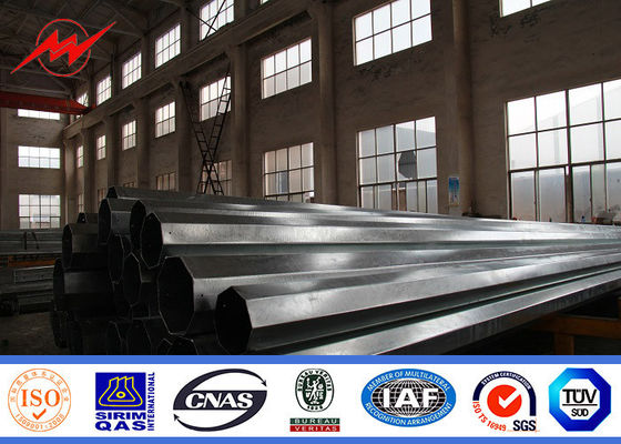400kv Hot Pipe Galvanized Steel Power Pole Power Transmission Steel Pole