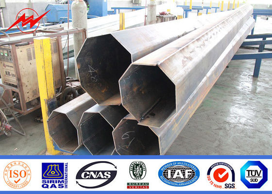 400kv Hot Pipe Galvanized Steel Power Pole Power Transmission Steel Pole