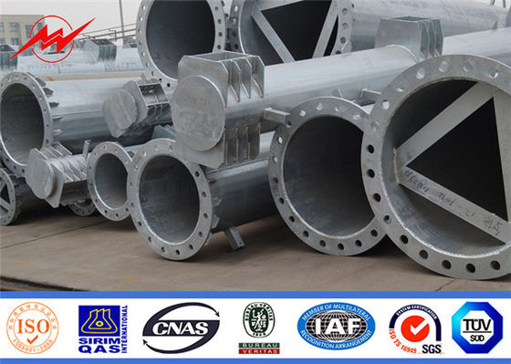 Linia 30ft Elektryczne teleskopowe stalowe słupy wysokiego napięcia biegun zasilania