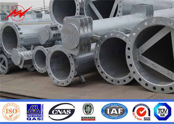 Linia 30ft Elektryczne teleskopowe stalowe słupy wysokiego napięcia biegun zasilania