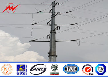 35FT Stalowy słup zasilania standardu NEA do elektrycznej linii przesyłowej 69 kv