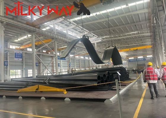 8m 9m Hot Dip ocynkowane stalowe słupy do ulicznych słupów oświetleniowych dla Afryki