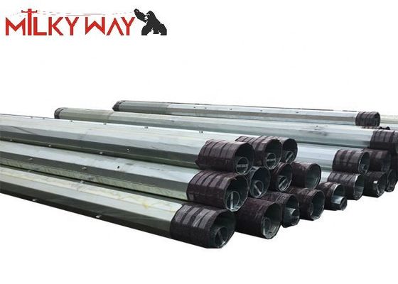 45-stopowe stalowe słupy energetyczne dla energetyki i przesyłu z materiałem stalowym Q345 i wysokością montażu