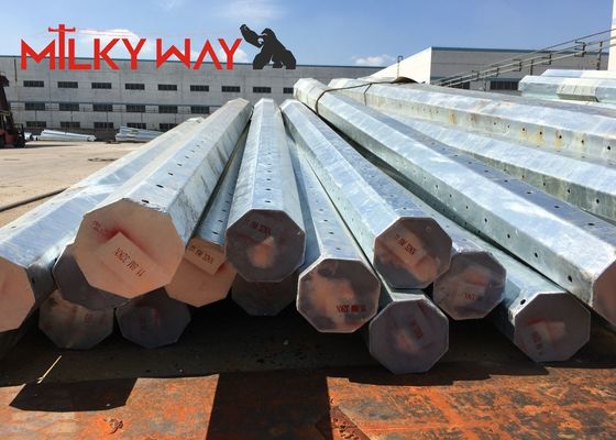 15 m octagonalny galwanizowany słup stalowy 2,75 mm grubość