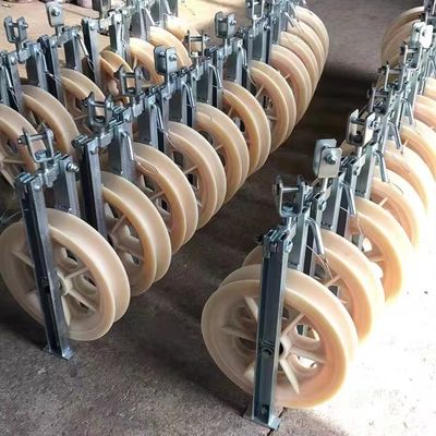 660mm*100mm Nylon Cable Pulley 220V Stringing Block for Construction Works