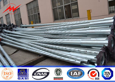 7.5M Light 1KN Load Steel Power Polak, Power Transmission Pole 450Mpa Min Yield Stress