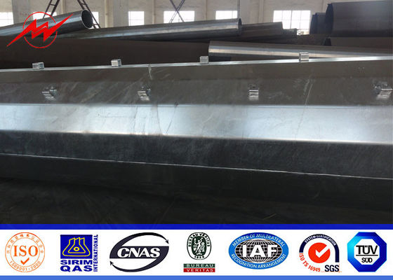 Galwanizowana 70-metrowa dystrybucja słupów elektrycznych dla projektu Filipiny 132kv 69kv