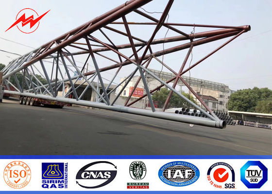 Komunikacja Telekomunikacja Stal Mono Pole Telecom Three Legs Tower Z 86 Standardem galwanizacji