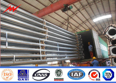 35 Feet Steel Power Pole Grade Level 1 Protect Level Galvanization Elektryczny słup stalowy