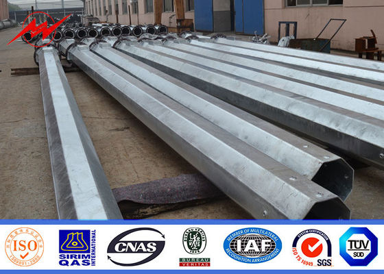 132kv 27 Meter 1500kg Obciążenia Mono Pole Tower dla telefonii komórkowej Telekomunikacja