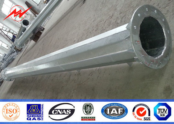 132kv 27 Meter 1500kg Obciążenia Mono Pole Tower dla telefonii komórkowej Telekomunikacja