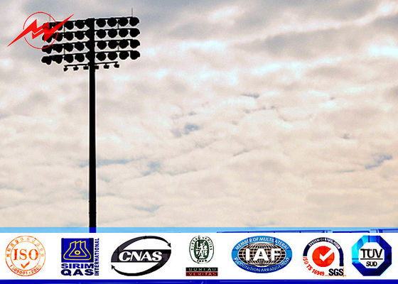 50M 60 Nos Światła LED Wysoki maszt Światło Pole Stadion Lekka wieża z kwadratowym wozem latarni