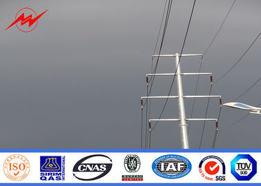 Ocynkowany 12-metrowy stalowy słup elektryczny o dużej mocy do projektu linii dystrybucji energii
