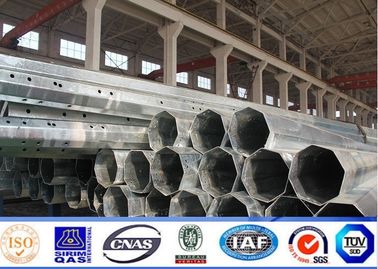 Ośmiokątny 10 m 18 m Q235 ocynkowany metalowy słup