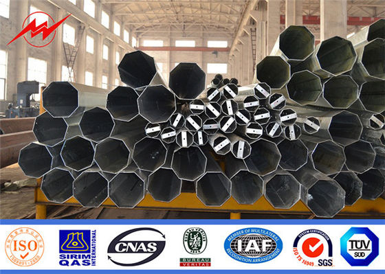 Skrzynia biegów Gabon Q345 Stalowy słup elektroenergetyczny, metalowe słupy mocy 10m 330 kg