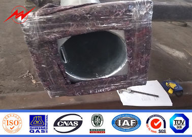 Okrągłe ośmiokątne słupy oświetlenia ulicznego 12m ze stali ocynkowanej do oświetlenia obszarów