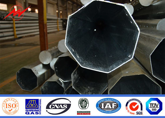 ekonomiczny asfalt 3 mm stalowy słup elektryczny Q345 do przesyłania energii