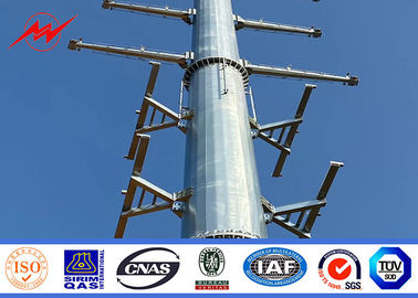 18m 22m 132kv Okrągły metalowy słup ocynkowany ogniowo do linii przesyłowej