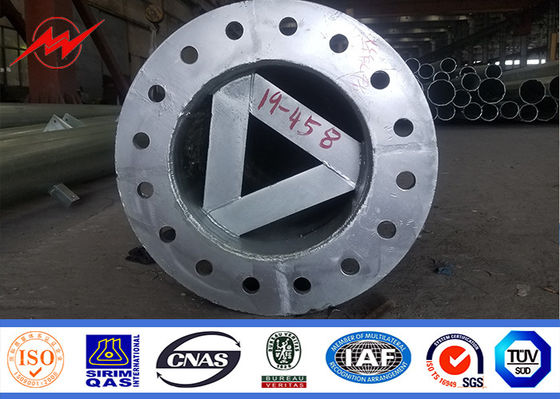 50 stóp 60 stóp 70 stóp wysoki maszt słup oświetleniowy Galwanizowany zewnętrzny słup oświetleniowy dla 69kv transmisji