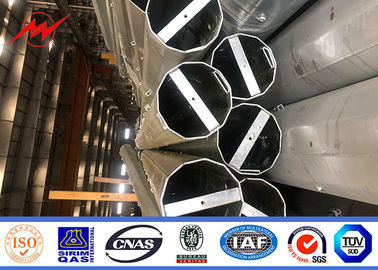 IP65 Trwały galwanizacyjny słup elektroenergetyczny ze stali Gorąco zanurzony 20 - 90 stóp 1-30 mm