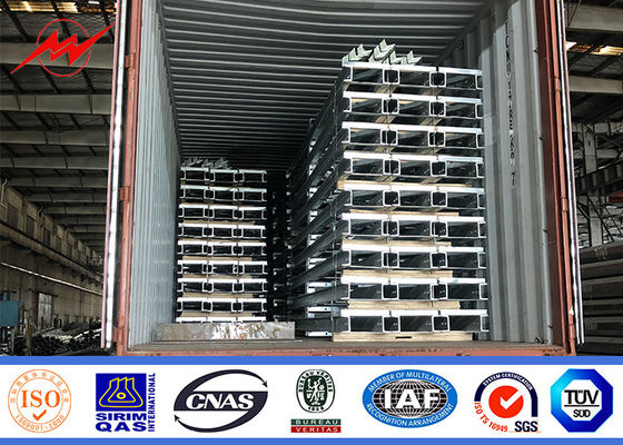 10m 400dan 650dan 800dan 355n / Mm2 Stalowy słup rurowy