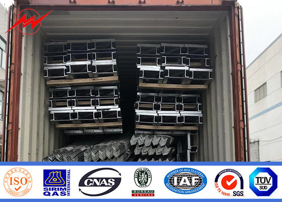ASTM A572 GR50 15m 16m rurowy słup stalowy do projektu linii dystrybucji energii