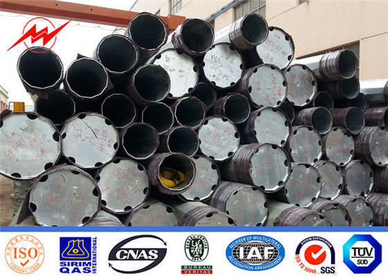 30 stóp Astm A572 Gr50 Stożkowy ocynkowany słup metalowy o grubości 1 mm