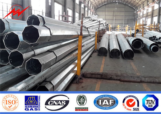 Astm 25ft 30ft 35ft Stalowy słup ocynkowany Wytrzymałość plastyczności 345mpa 3mm