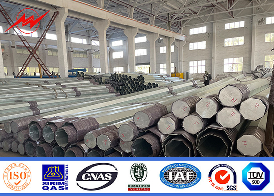 220kV Galwanizowana wieża przesyłu mocy Pole Electric Steel Tubular AWS D1.1