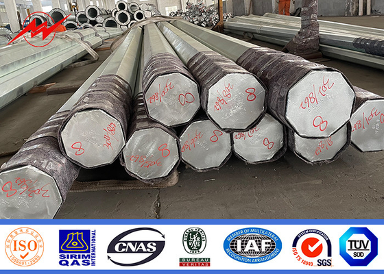 220kV Galwanizowana wieża przesyłu mocy Pole Electric Steel Tubular AWS D1.1