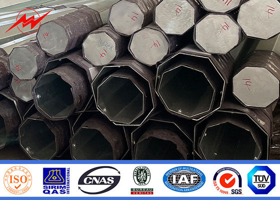 AWS Galwanizowany słup stalowy do dystrybucji energii elektrycznej o dużej pojemności obciążeniowej