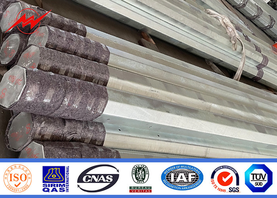 15KV 500KGF Obciążenie ośmiokątny słup elektryczny ocynkowany ogniowo 25FT-45FT